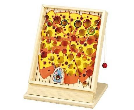 Giochi: Käse Mäuse Geschicklichkeitsspiel Holz – Usato da Adlikon venduto da suermel2000