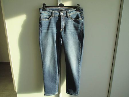 Jeans Cambio Piper Short, mittelblau, Gr. 40