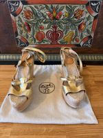 Sandales à plateforme et semelle espadrilles Hermès