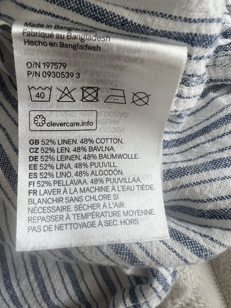 H&M Camicie, T-shirt & Polo: H&M SOMMER LEINEN HEMD GR 116 – Usato da Basel venduto da theo-g77 4