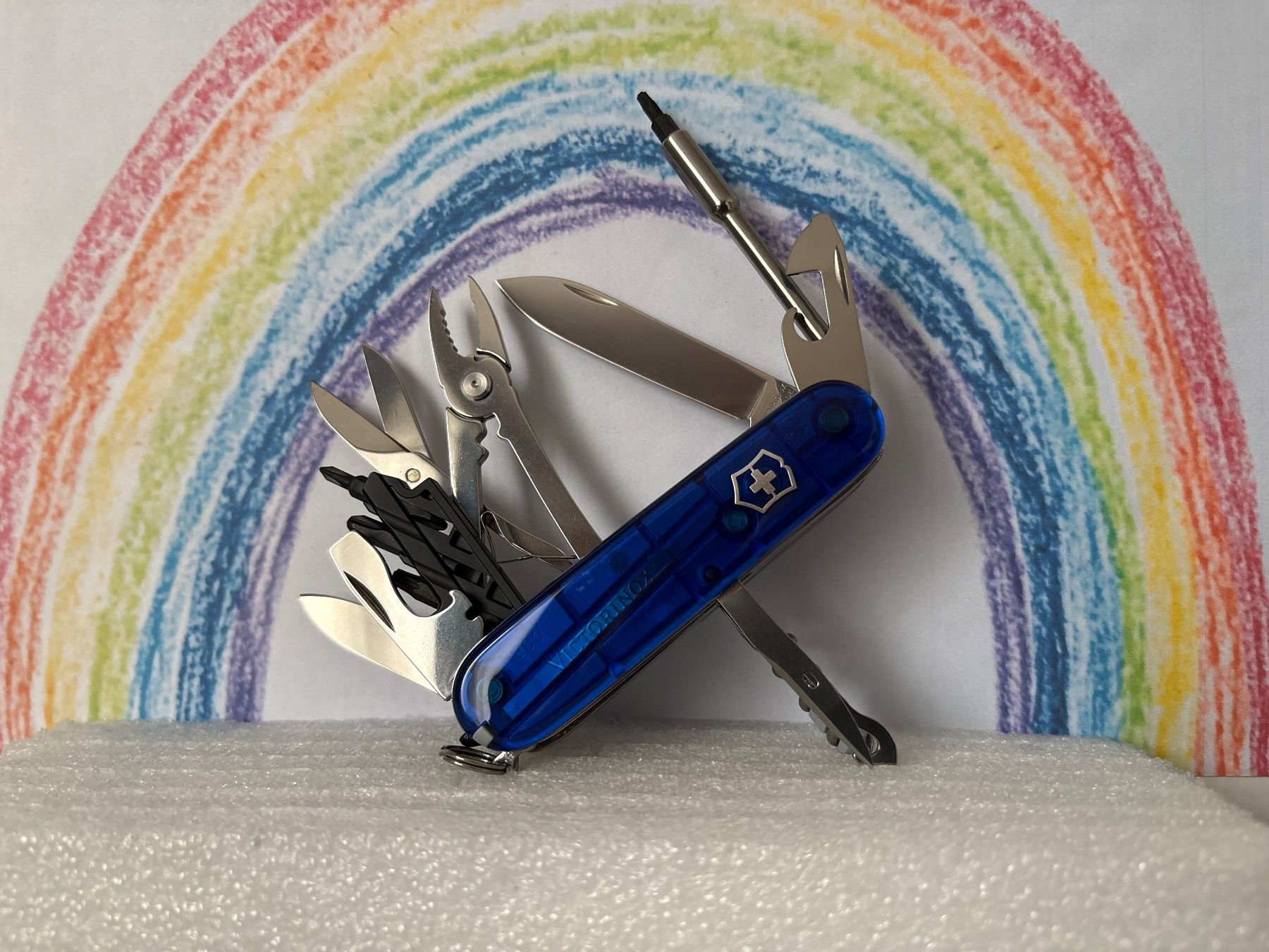 Victorinox Coltelli tascabile: VICTORINOX - Cyber Tool M blue trans - Sackmesser – Usato da Andwil SG venduto da Rainboli 2