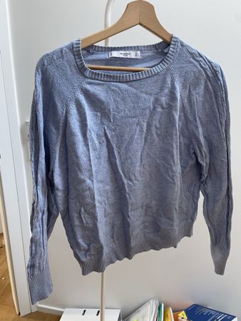Mango Pullover, hellblau, Gr. M