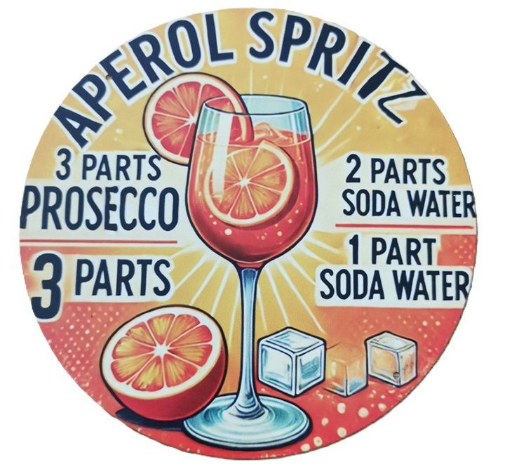 Insegne: APEROL SPRITZ  - Blechschild  (neu/OVP) – Nuovo e nell'imballaggio originale da Wilen b. Wollerau venduto da morethanmusic