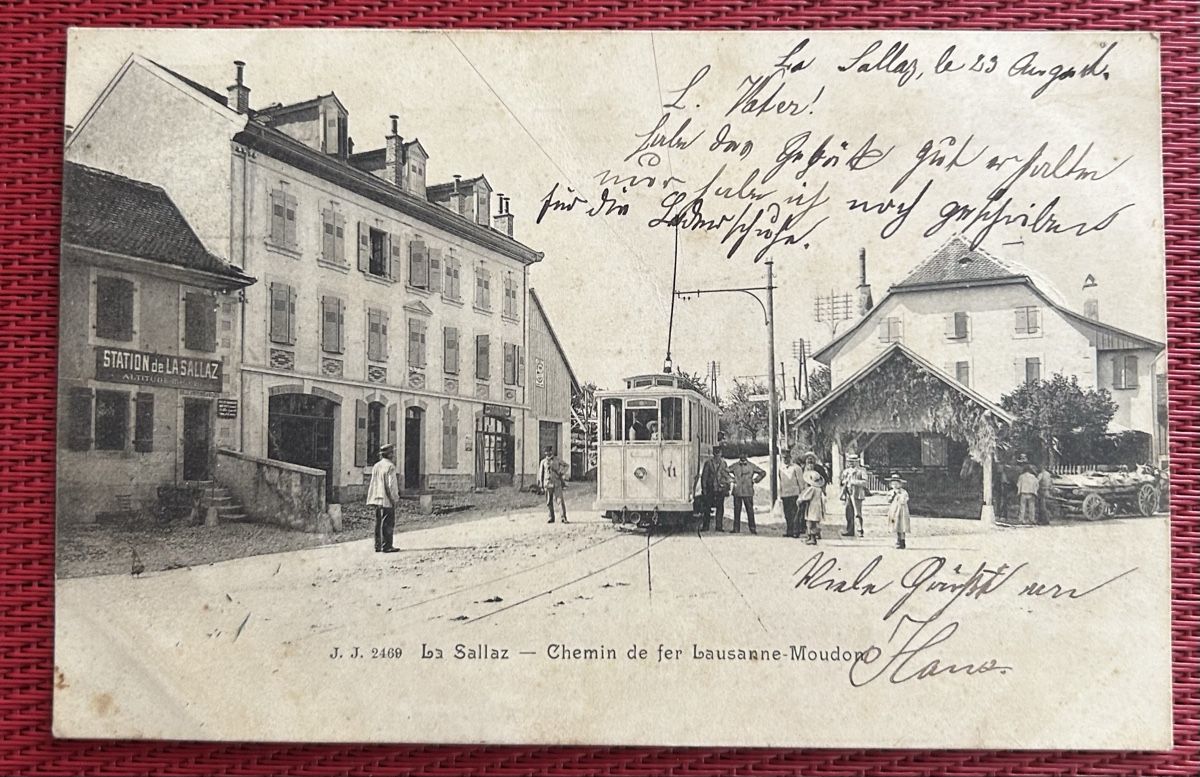 Cartoline postali: La Sallaz Chemin de fer Lausanne Moudon – Usato da Horw venduto da Tellbub