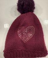 Wintermütze Mädchen, Herz Motiv, Grösse 51/53, Top Zustand
