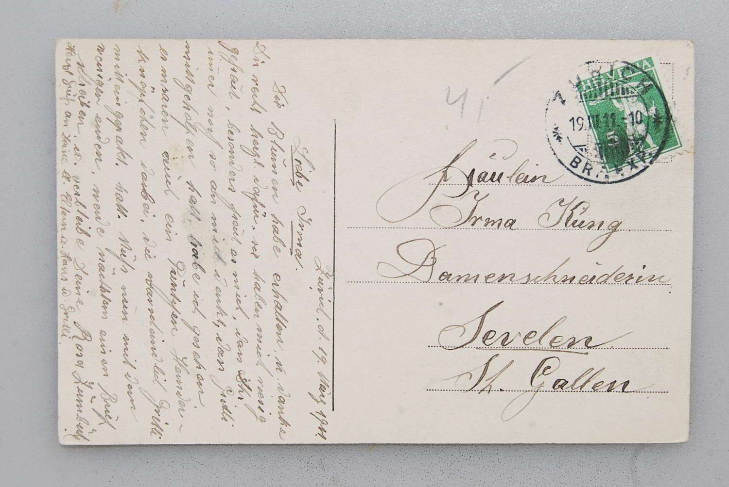 Cartoline postali: AK Interlaken Höhenweg 1911 – Usato da Rüfenacht BE venduto da Toro06 1