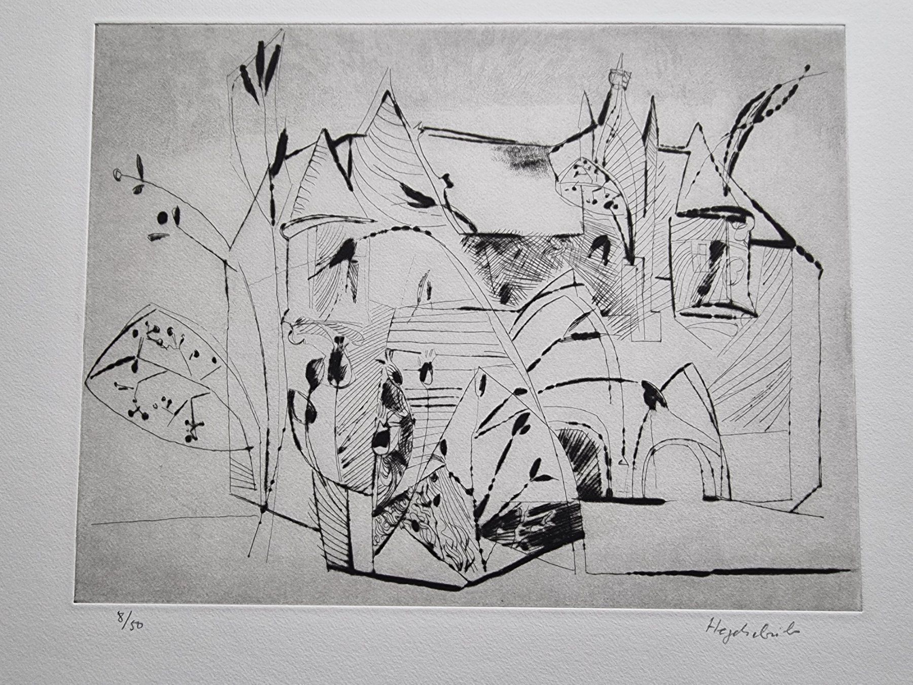 Grafica & Litografie: MAX HEGETSCHWEILER RADIERUNG AQUATINTA SIGNIERT NUMMERIERT – Usato da Gersau venduto da kunst-online
