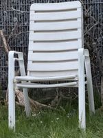 Gartenstuhl weiss, Kunststoff - ideal für den Garten!