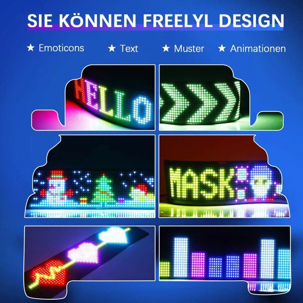 Tutte le decorazioni: Anzeigetafel Led Namensschild Laufschrift Programmierbar – Nuovo (secondo la descrizione) da Kirchdorf AG venduto da csnmclub 3
