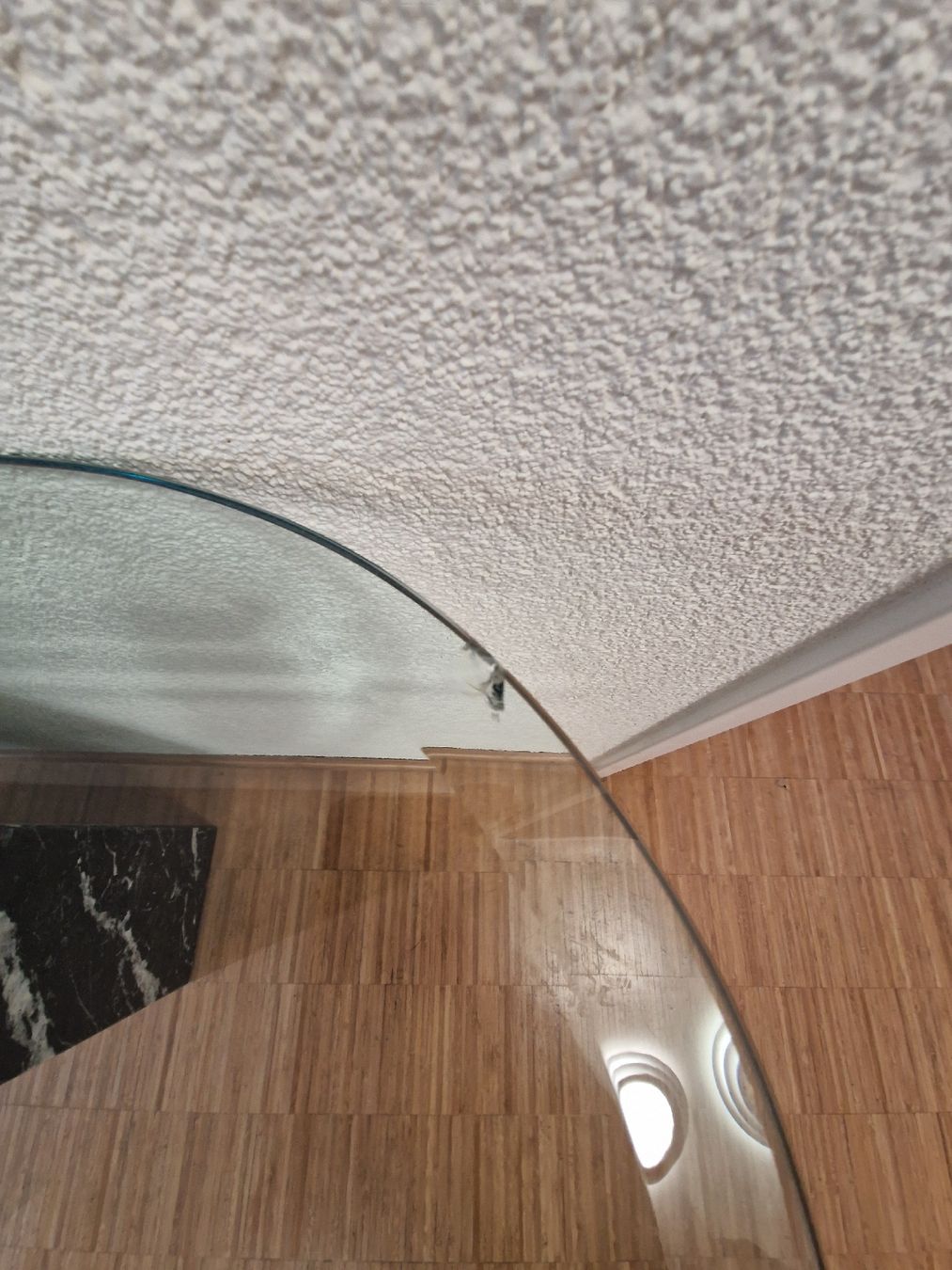 Console: Konsolentisch Glas Marmor Optik mit Chromstangen – Usato da Wittenbach venduto da garbis 3