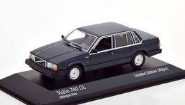 VOLVO 740 GL 1986 MIDNIGHT BLUE 1:43 MINICHAMPS