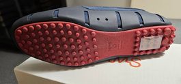 SWIMS - Braided Lace Lux Loafer Driver navi/deep red