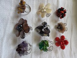 Ringe, handgemacht (9 Stk)