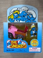 Schlumpfine mit Metall-Auto / Toy Island 1996