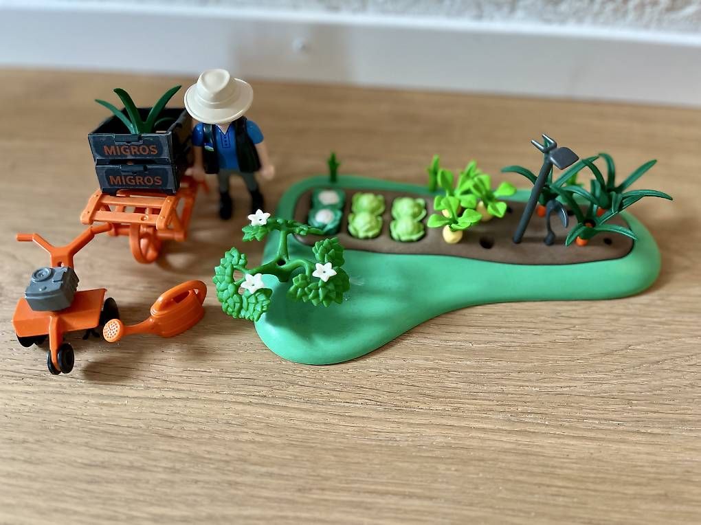 Playmobil Giocattoli: Playmobil Bauerngarten mit Schubkarre & Gärtner – Nuovo (secondo la descrizione) da Wünnewil venduto da mat_f7b9 1