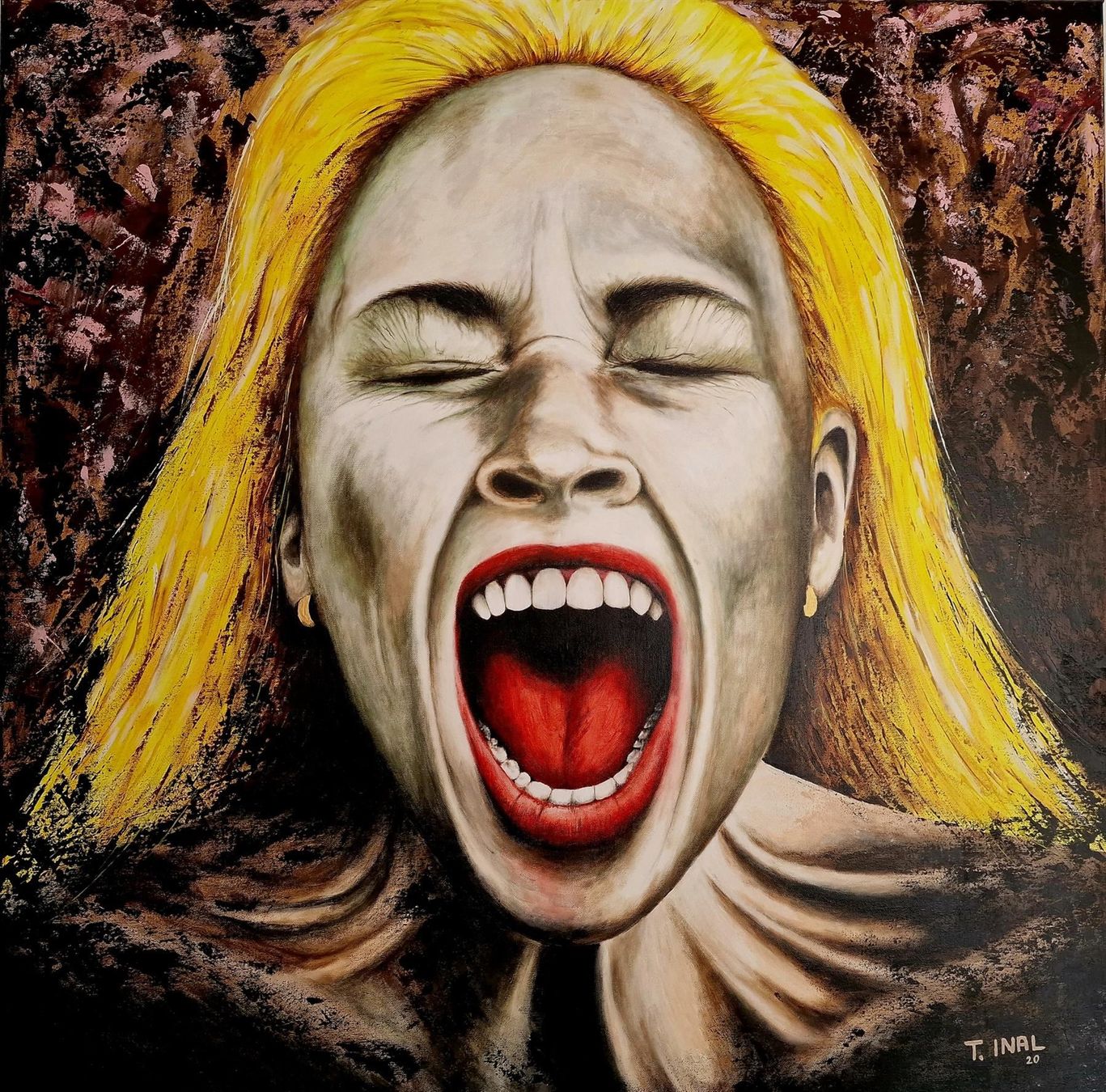 Posters & Illustrations: SCREAM -- Acrylfarben auf Leinwand – Neuf avec emballage d'origine à Neunkirch par neunkirch66