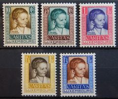 Luxemburg Kat. 227-231 * 1930 Kat. 25 Euro