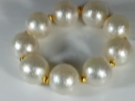 armband modeschmuck,,weiss,,,matt,,,elastisch