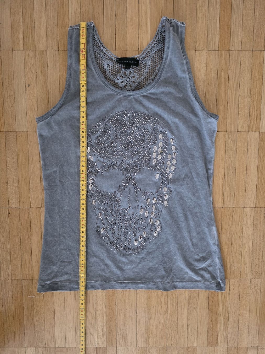 Philipp Plein Top: Philipp PleinTanktop mit Totenkopfprint Gr. S – Usato da Laufenburg venduto da may_r2st 4