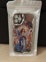 Smartphone Hülle Engel Motiv silber neu
