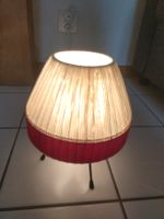 Lampe de chevet vintage rouge et blanche - Mid Century 50-70