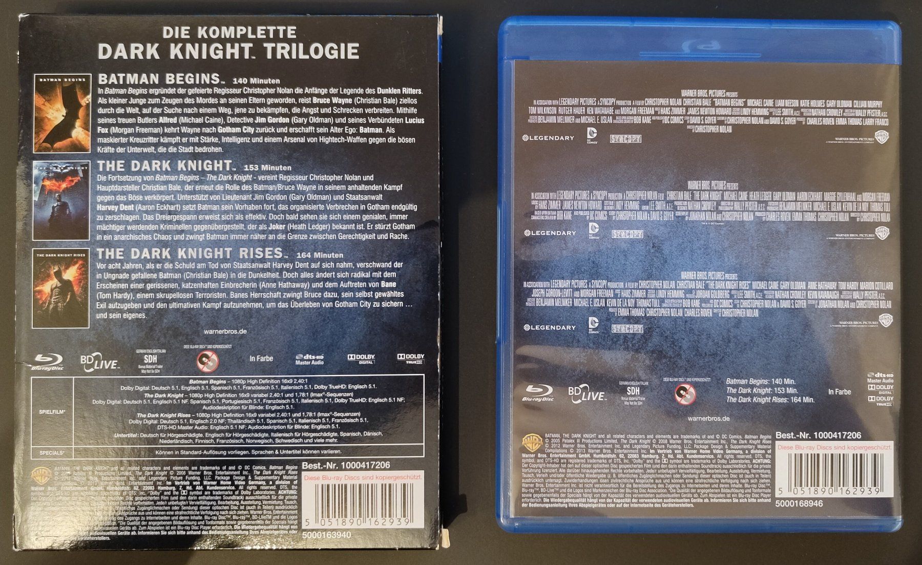 Tutti i DVDs: The Dark Knight Trilogie - 5 Disk Special Edition – Usato da Chur venduto da HerrlichCH 1