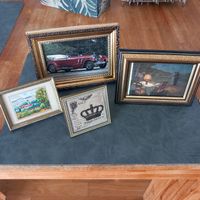 4x Alte Bilderrahmen / Nostalgie