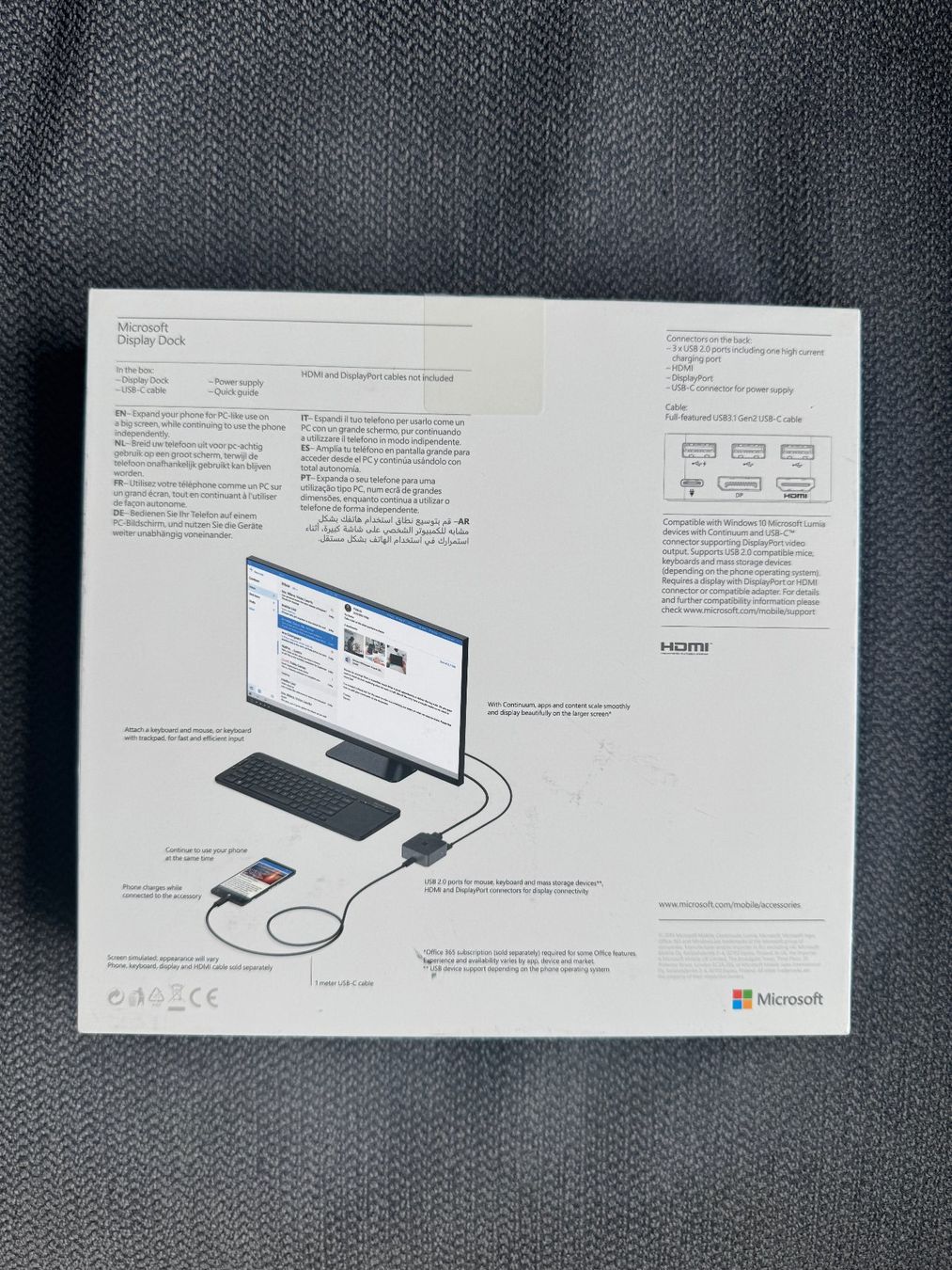 Microsoft Dockingstation: Microsoft Display Dock – Gebraucht aus Zug von dgr_8stf 1