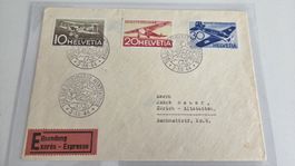 1944 Tag der Briefmarken mit Flugpostmarken Express gelaufen