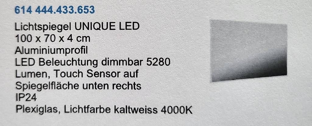 Spiegelschränke: Unique LED Badezimmer Spiegel – Gebraucht aus Oberwil BL von fri_xt6k 3