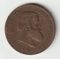 Brasilien 1869 20 Reis - Antike Münze