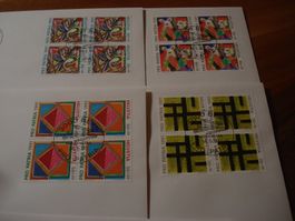 Pro Patria 1991, FDC Satz + 4erblocks, , 5 Belege