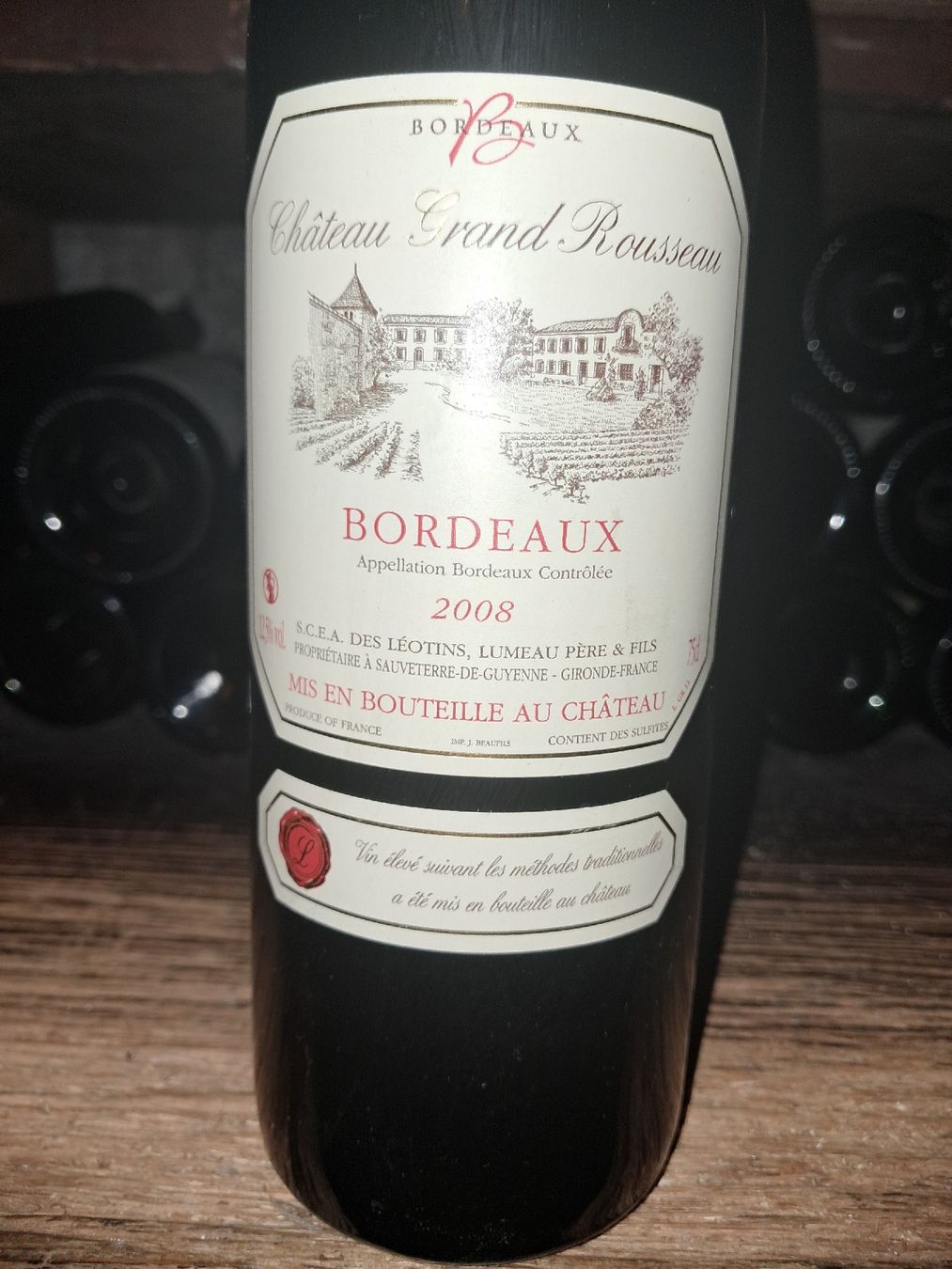 Vino: Château Grand Rousseau Bordeaux 2008 – Nuovo e nell'imballaggio originale da Le locle venduto da juliensaran 1