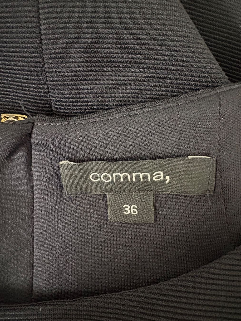 Comma Kleider: Comma Kleid blau Gr. 36 gerippt 3/4 Arm gerade – Neu (gemäss Beschreibung) aus Regensdorf von secondchancefashion 4