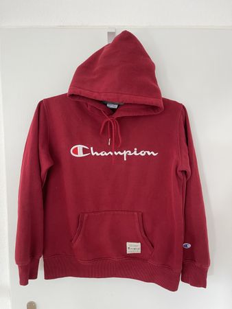 Champion Hoodie, rot, oryginal, warm pullover