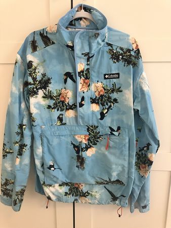 Columbia Heritage Windjacke Unisex M Floral Blau