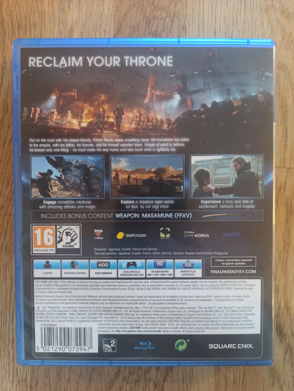 Giochi: Final Fantasy XV Day One Edition PS4 / PS5 – Usato da Oberweningen venduto da mar_87mx 1