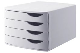ATLANTA Schubladenbox, 4 Schubladen geschlossen, DIN A4, Re