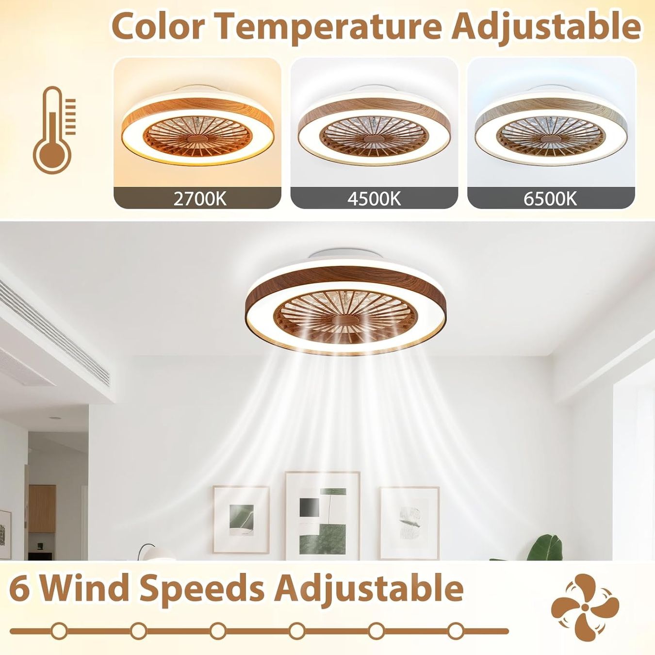 Lampadari & plafoniere: Deckenventilator mit Lampe Ø48 cm Holzoptik dimmbar – Nuovo e nell'imballaggio originale da Zürich venduto da jasminleut 4