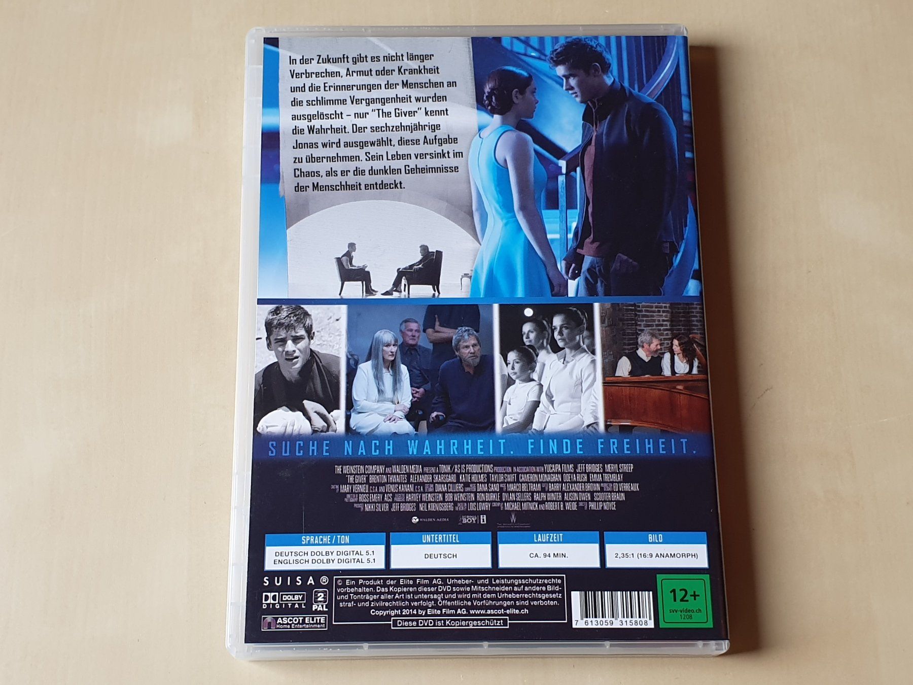 Tous les DVDs: The Giver Hüter der Erinnerung – D'occasion à Stansstad par collectorsshop 1