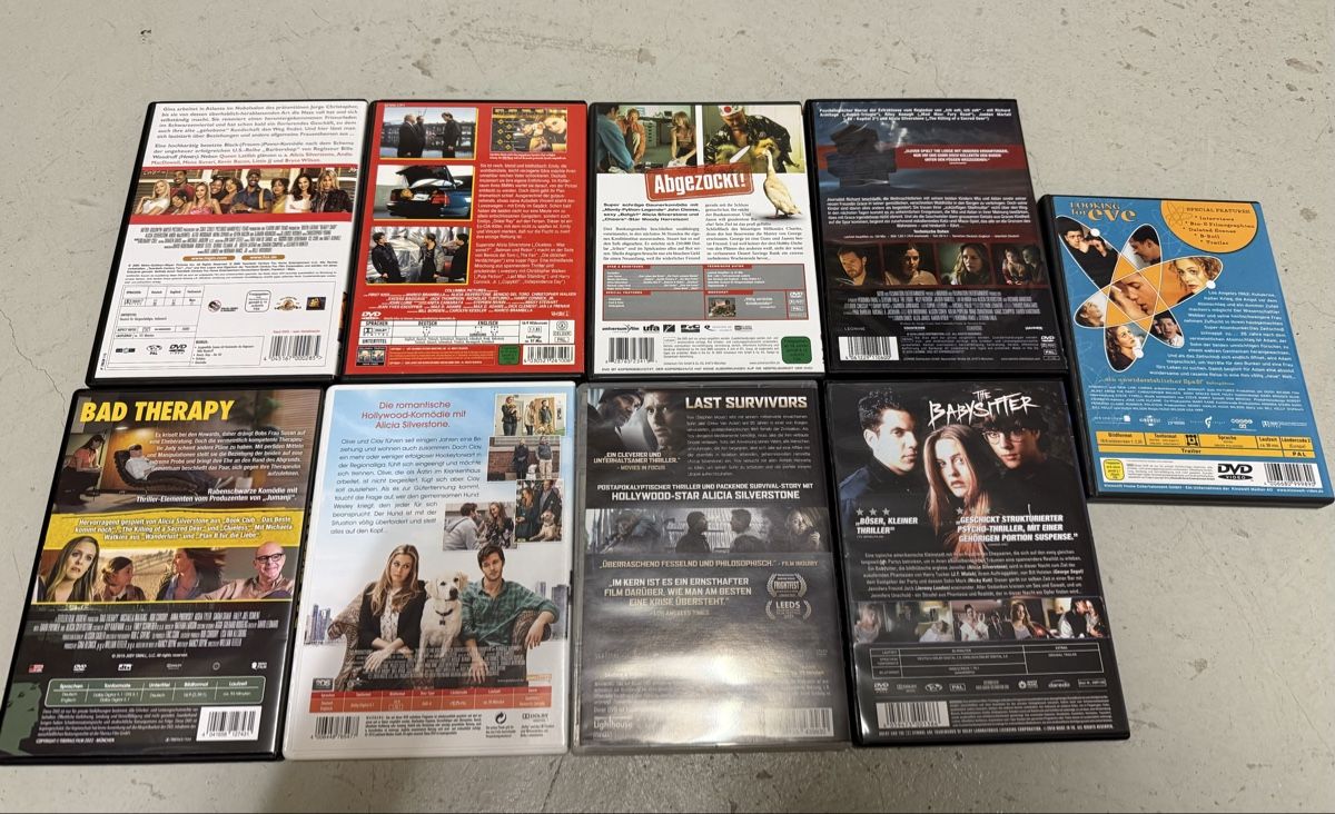 Tutti i DVDs: 9 DVD Spielfilme mit Alicia Silverstone – Usato da Langnau i.E. venduto da Rbigi 1