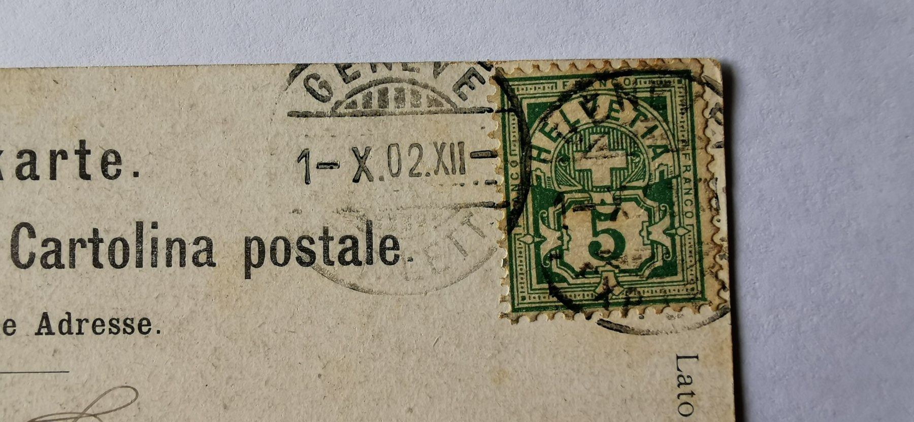 Tutti i francobolli: Postkarte 1902 – Usato da Aadorf venduto da Chnorli-Furz 2