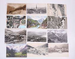 12 alte Ansichtskarten Schweiz