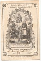 Andenken des Vereins der heiligen Kindheit -  (3. Juli 1875)