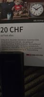 www.sbb.ch/shop Gutschein im Wert von 20 CHF ab 100.- 1x pP