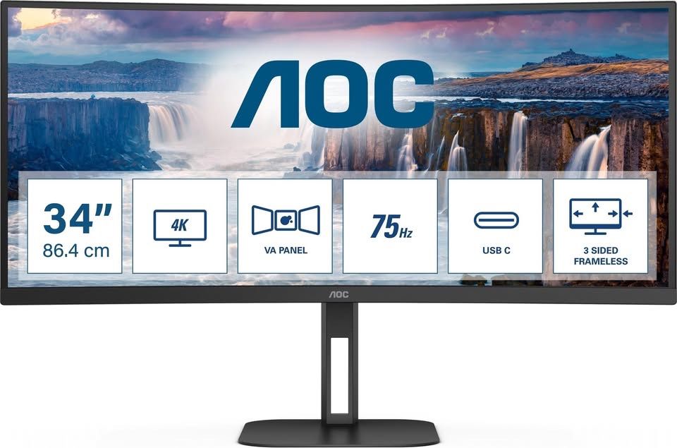 Ultrawide Monitor, 3440 x 1440 pixels, 34