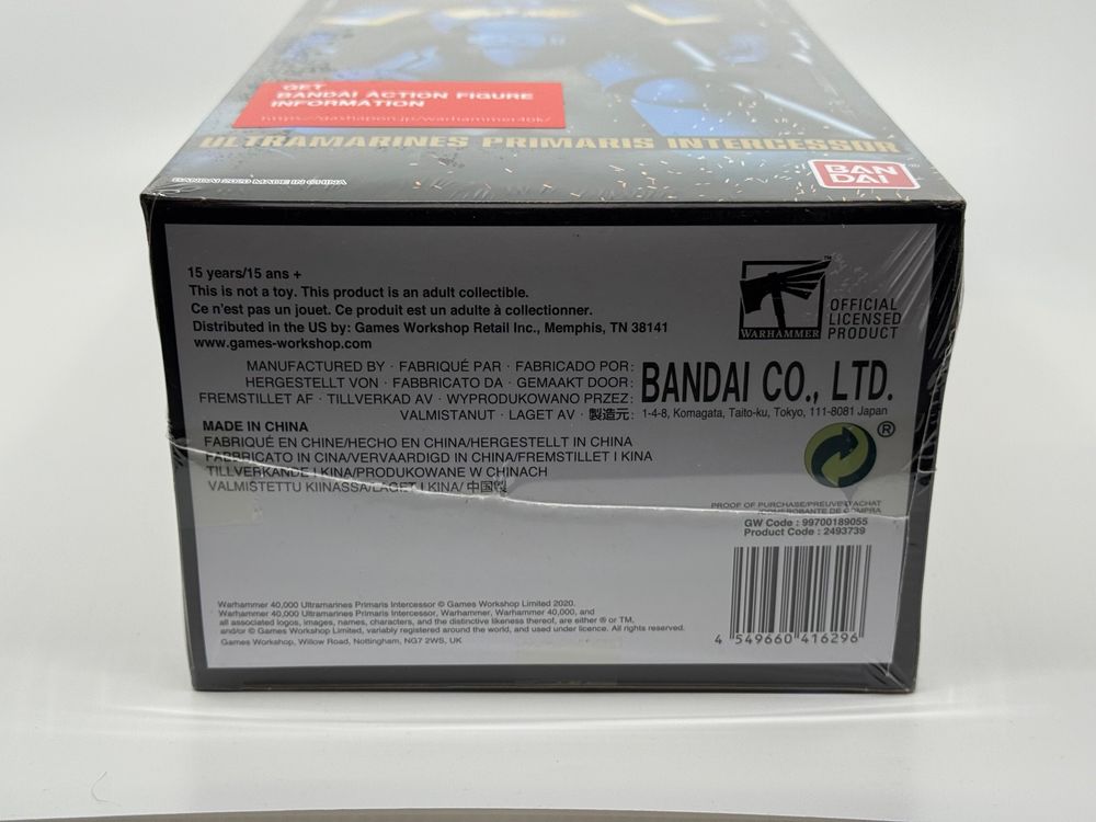 Bandai Statuette: Space Marine Bandai Warhammer 40K Intercessor Ultramarines – Nuovo e nell'imballaggio originale da Riehen venduto da Lykaon 4