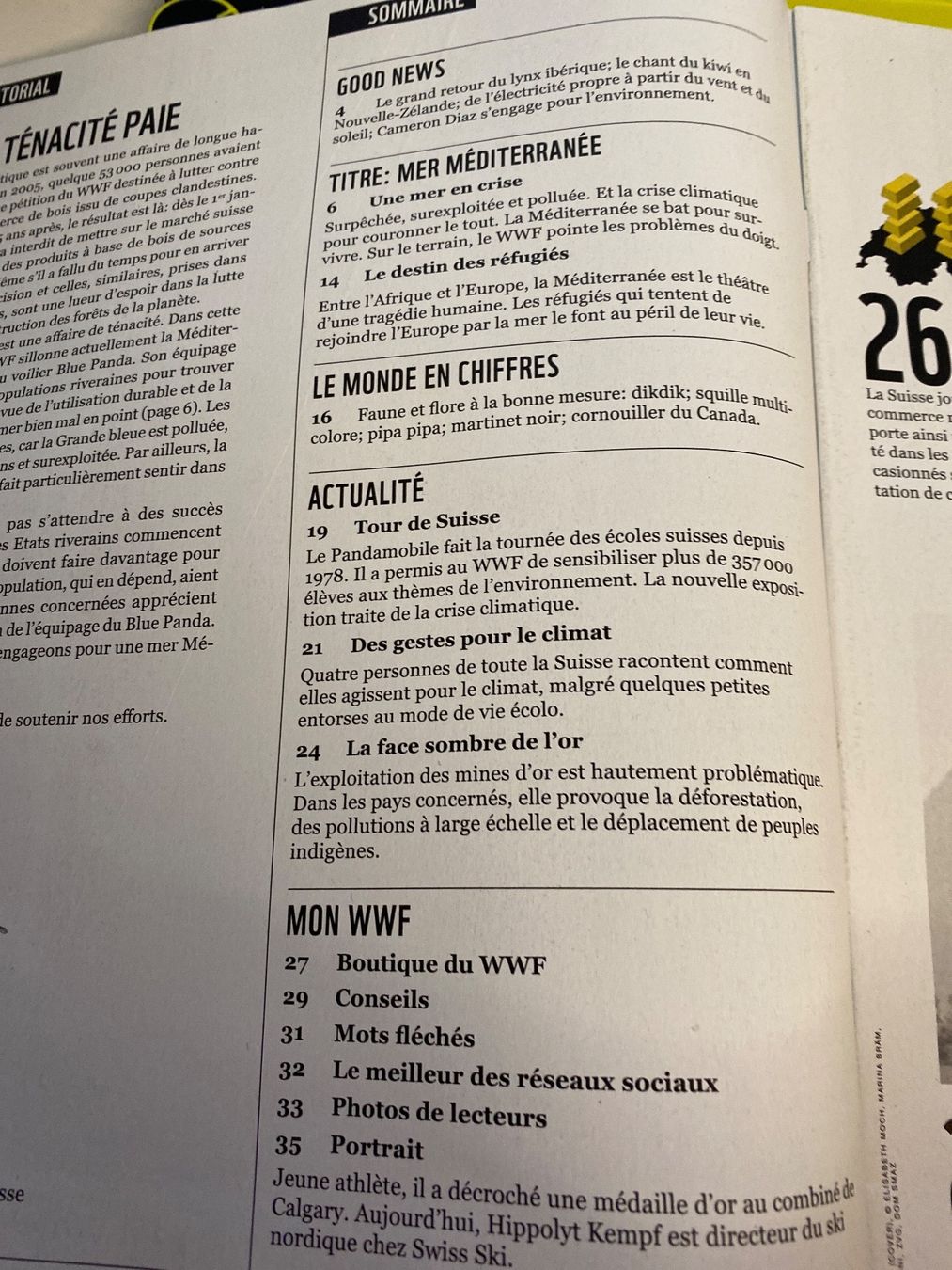 Riviste & Magazine: MAGAZINE WWF - AVRIL 2021 – Usato da Le Brassus venduto da cinema13 1
