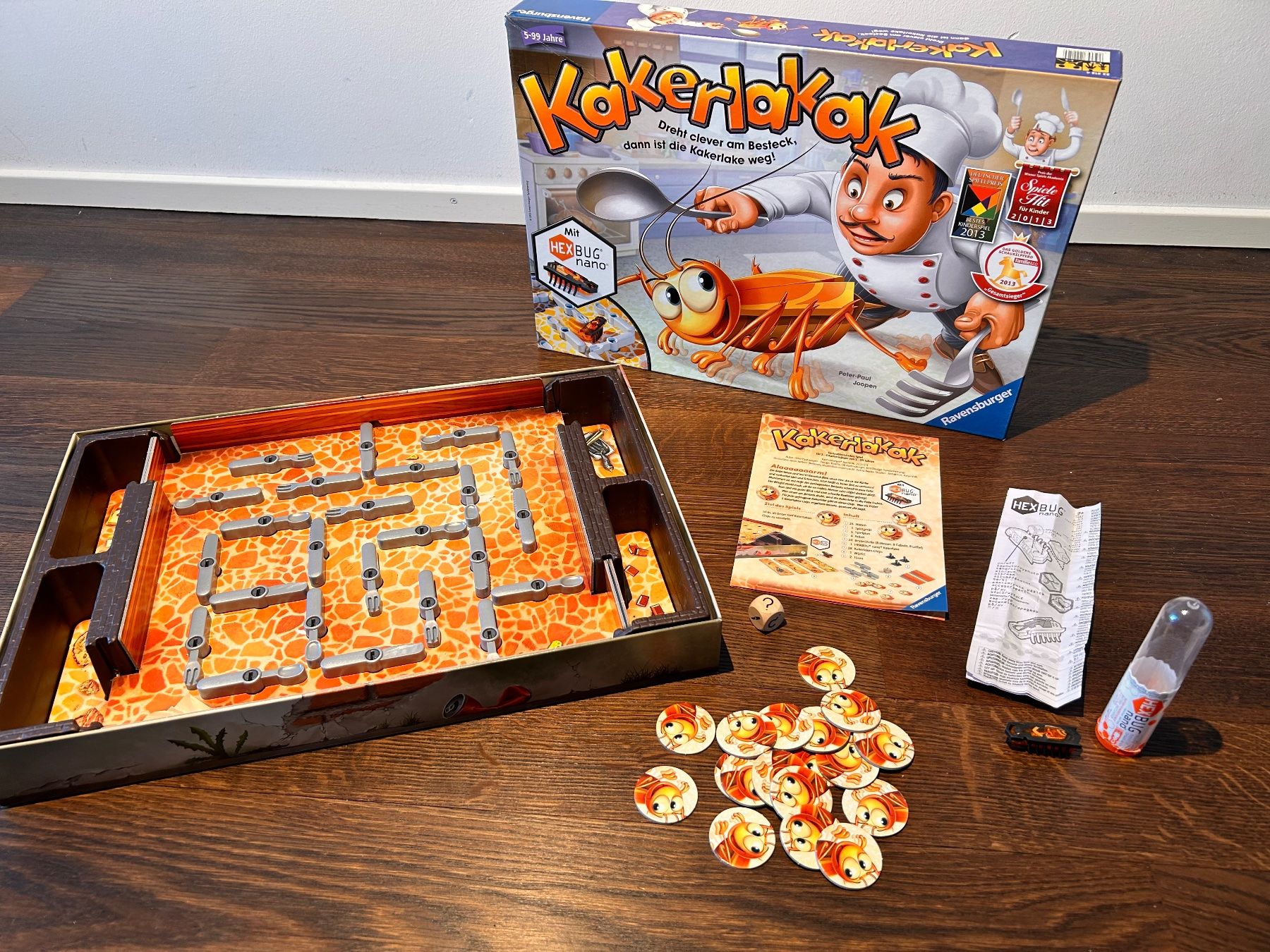 Ravensburger Giochi: Ravensburger Kakerlakak Brettspiel mit elektrischer HEX Bug – Usato da Wädenswil venduto da IH2_000