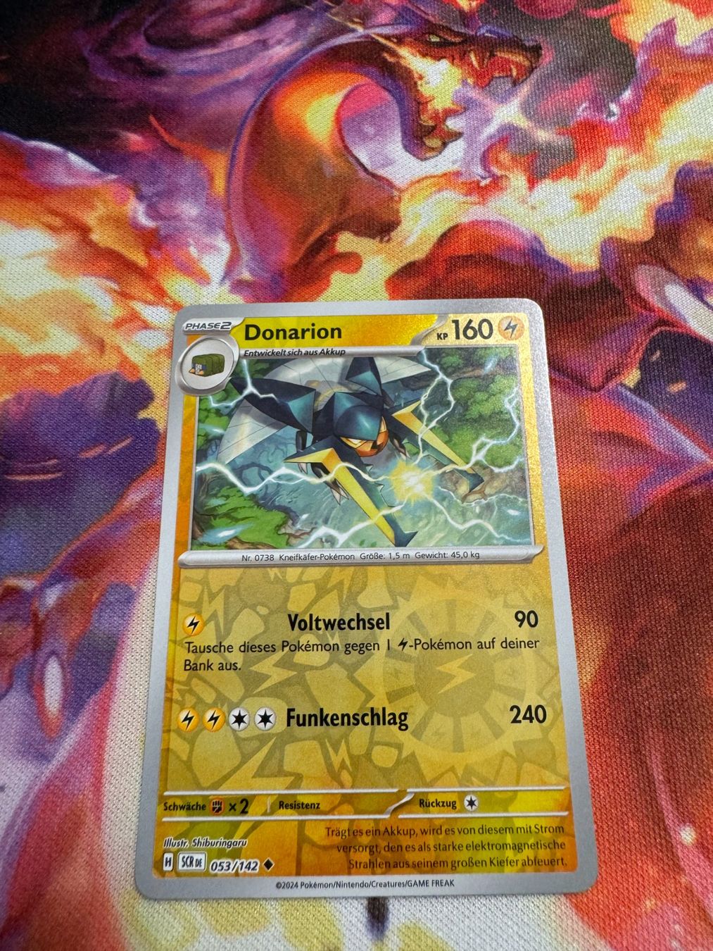 Pokémon Carte collezionabili: Donarion (SCR 053) / Reverse Holo / Stellarkrone – Nuovo (secondo la descrizione) da Bülach venduto da CherryBlu